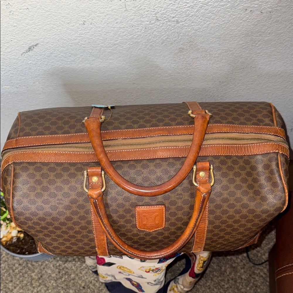 Celine Brown Leather Duffel Bag❤️ - Picture 3 of 16